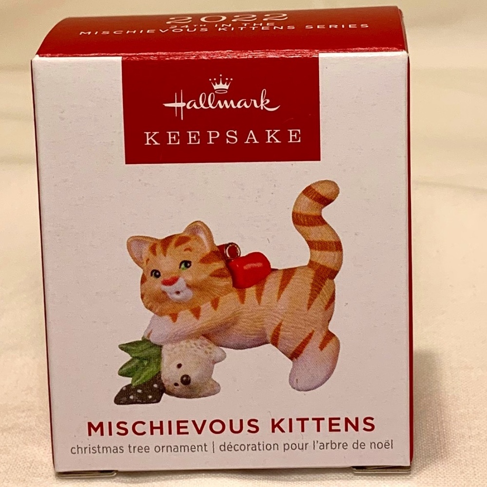 Hallmark Keepsake Ornament 2022 Mischievous Kitten 24th in Series
